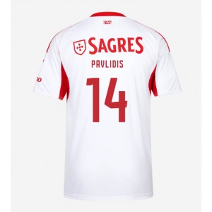 Fotbalové Dres Benfica Vangelis Pavlidis #14 Třetí Oblečení 2025-26 Krátký Rukáv